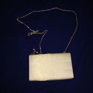 Vintage satin clutch